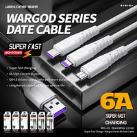 WeKome WDC-152 Wargod Series 6A Data Cable(Micro, Type-C, iPh)