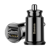 Baseus Grain Mini Smart Dual USB Car Charger 3.1A